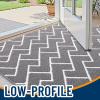 imageOLANLY Front Door Mat NonSlip Rubber Backing Dirt Resistant and Absorbent Washable Easy to Clean LowProfile Indoor Doormat for Back Door Entryway Inside Entrance 32x20 GreyGrey
