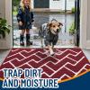 imageOLANLY Front Door Mat NonSlip Rubber Backing Dirt Resistant and Absorbent Washable Easy to Clean LowProfile Indoor Doormat for Back Door Entryway Inside Entrance 32x20 GreyBurgundy