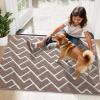 imageOLANLY Front Door Mat NonSlip Rubber Backing Dirt Resistant and Absorbent Washable Easy to Clean LowProfile Indoor Doormat for Back Door Entryway Inside Entrance 32x20 GreyBrown