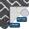imageOLANLY Front Door Mat NonSlip Rubber Backing Dirt Resistant and Absorbent Washable Easy to Clean LowProfile Indoor Doormat for Back Door Entryway Inside Entrance 32x20 GreyBlack