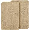 imageOLANLY Dog Door Mat Set 2Piece 30x20 Absorbs Moisture and Dirt Absorbent NonSlip Washable Doormat Quick Dry Chenille Mud Mat for Dogs Entry Indoor Entryway Carpet for Inside Floor GreyBeige