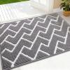 imageOLANLY Front Door Mat NonSlip Rubber Backing Dirt Resistant and Absorbent Washable Easy to Clean LowProfile Indoor Doormat for Back Door Entryway Inside Entrance 32x20 GreyGrey