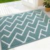 imageOLANLY Front Door Mat NonSlip Rubber Backing Dirt Resistant and Absorbent Washable Easy to Clean LowProfile Indoor Doormat for Back Door Entryway Inside Entrance 32x20 GreySage Green