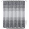 imageOLANLY Waffle Shower Curtain 72x72 Inches Heavyweight Fabric Machine Washable Waterproof Hotel Luxury Spa Simple Modern Grey Shower Curtains for Bathroom Guest Bath Stalls and Tubs