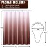 imageOLANLY Luxury Black and Grey Ombre Shower Curtain Sets with 12 Hooks Waterproof and Washable Decorative Shower Curtains for Bathroom 72x72 InchesBrown Ombre 12 Metal Hooks