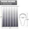 imageOLANLY Luxury Black and Grey Ombre Shower Curtain Sets with 12 Hooks Waterproof and Washable Decorative Shower Curtains for Bathroom 72x72 InchesGrey Ombre 12 Metal Hooks