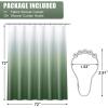 imageOLANLY Luxury Black and Grey Ombre Shower Curtain Sets with 12 Hooks Waterproof and Washable Decorative Shower Curtains for Bathroom 72x72 InchesSage Green Ombre 12 Metal Hooks