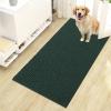 imageOLANLY Dog Door Mat for Muddy Paws 48x30 Ultra Absorbent Chenille Mud Doormat NonSlip Washable and Dirt Trapping Doormat for Indoor Entryway QuickDry Indoor Pet Bed Mats for Dogs GreyBlackish Green