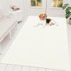 imageOLANLY Dog Door Mat for Muddy Paws 48x30 Ultra Absorbent Chenille Mud Doormat NonSlip Washable and Dirt Trapping Doormat for Indoor Entryway QuickDry Indoor Pet Bed Mats for Dogs GreyIvory