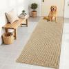 imageOLANLY Dog Door Mat for Muddy Paws 48x30 Ultra Absorbent Chenille Mud Doormat NonSlip Washable and Dirt Trapping Doormat for Indoor Entryway QuickDry Indoor Pet Bed Mats for Dogs GreyBeige