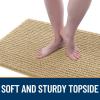 imageOLANLY Dog Door Mat for Muddy Paws 48x30 Ultra Absorbent Chenille Mud Doormat NonSlip Washable and Dirt Trapping Doormat for Indoor Entryway QuickDry Indoor Pet Bed Mats for Dogs GreyBeige