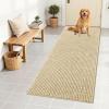 imageOLANLY Dog Door Mat for Muddy Paws 48x30 Ultra Absorbent Chenille Mud Doormat NonSlip Washable and Dirt Trapping Doormat for Indoor Entryway QuickDry Indoor Pet Bed Mats for Dogs GreySand