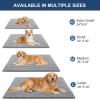 imageOLANLY Dog Door Mat for Muddy Paws 48x30 Ultra Absorbent Chenille Mud Doormat NonSlip Washable and Dirt Trapping Doormat for Indoor Entryway QuickDry Indoor Pet Bed Mats for Dogs GreyLight Grey
