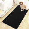 imageOLANLY Dog Door Mat for Muddy Paws 48x30 Ultra Absorbent Chenille Mud Doormat NonSlip Washable and Dirt Trapping Doormat for Indoor Entryway QuickDry Indoor Pet Bed Mats for Dogs GreyBlack