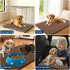 imageOLANLY Dog Door Mat for Muddy Paws 48x30 Ultra Absorbent Chenille Mud Doormat NonSlip Washable and Dirt Trapping Doormat for Indoor Entryway QuickDry Indoor Pet Bed Mats for Dogs GreyMocha