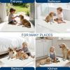 imageOLANLY Dog Door Mat for Muddy Paws 48x30 Ultra Absorbent Chenille Mud Doormat NonSlip Washable and Dirt Trapping Doormat for Indoor Entryway QuickDry Indoor Pet Bed Mats for Dogs GreyIvory