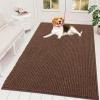 imageOLANLY Dog Door Mat for Muddy Paws 48x30 Ultra Absorbent Chenille Mud Doormat NonSlip Washable and Dirt Trapping Doormat for Indoor Entryway QuickDry Indoor Pet Bed Mats for Dogs GreyMocha