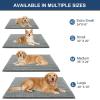 imageOLANLY Dog Door Mat for Muddy Paws 48x30 Ultra Absorbent Chenille Mud Doormat NonSlip Washable and Dirt Trapping Doormat for Indoor Entryway QuickDry Indoor Pet Bed Mats for Dogs GreyGrey