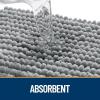imageOLANLY Dog Door Mat for Muddy Paws 48x30 Ultra Absorbent Chenille Mud Doormat NonSlip Washable and Dirt Trapping Doormat for Indoor Entryway QuickDry Indoor Pet Bed Mats for Dogs GreyGrey
