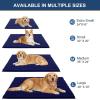 imageOLANLY Dog Door Mat for Muddy Paws 48x30 Ultra Absorbent Chenille Mud Doormat NonSlip Washable and Dirt Trapping Doormat for Indoor Entryway QuickDry Indoor Pet Bed Mats for Dogs GreyNavy Blue