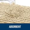 imageOLANLY Dog Door Mat for Muddy Paws 48x30 Ultra Absorbent Chenille Mud Doormat NonSlip Washable and Dirt Trapping Doormat for Indoor Entryway QuickDry Indoor Pet Bed Mats for Dogs GreySand