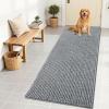 imageOLANLY Dog Door Mat for Muddy Paws 48x30 Ultra Absorbent Chenille Mud Doormat NonSlip Washable and Dirt Trapping Doormat for Indoor Entryway QuickDry Indoor Pet Bed Mats for Dogs GreyGrey