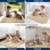 imageOLANLY Dog Door Mat for Muddy Paws 48x30 Ultra Absorbent Chenille Mud Doormat NonSlip Washable and Dirt Trapping Doormat for Indoor Entryway QuickDry Indoor Pet Bed Mats for Dogs GreySand