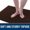 imageOLANLY Dog Door Mat for Muddy Paws 48x30 Ultra Absorbent Chenille Mud Doormat NonSlip Washable and Dirt Trapping Doormat for Indoor Entryway QuickDry Indoor Pet Bed Mats for Dogs GreyBrown