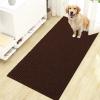 imageOLANLY Dog Door Mat for Muddy Paws 48x30 Ultra Absorbent Chenille Mud Doormat NonSlip Washable and Dirt Trapping Doormat for Indoor Entryway QuickDry Indoor Pet Bed Mats for Dogs GreyBrown