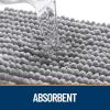 imageOLANLY Dog Door Mat for Muddy Paws 48x30 Ultra Absorbent Chenille Mud Doormat NonSlip Washable and Dirt Trapping Doormat for Indoor Entryway QuickDry Indoor Pet Bed Mats for Dogs GreyLight Grey