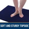 imageOLANLY Dog Door Mat for Muddy Paws 48x30 Ultra Absorbent Chenille Mud Doormat NonSlip Washable and Dirt Trapping Doormat for Indoor Entryway QuickDry Indoor Pet Bed Mats for Dogs GreyNavy Blue