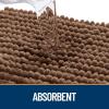 imageOLANLY Dog Door Mat for Muddy Paws 48x30 Ultra Absorbent Chenille Mud Doormat NonSlip Washable and Dirt Trapping Doormat for Indoor Entryway QuickDry Indoor Pet Bed Mats for Dogs GreyMocha