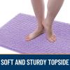 imageOLANLY Dog Door Mat for Muddy Paws 48x30 Ultra Absorbent Chenille Mud Doormat NonSlip Washable and Dirt Trapping Doormat for Indoor Entryway QuickDry Indoor Pet Bed Mats for Dogs GreyLavender