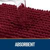 imageOLANLY Dog Door Mat for Muddy Paws 48x30 Ultra Absorbent Chenille Mud Doormat NonSlip Washable and Dirt Trapping Doormat for Indoor Entryway QuickDry Indoor Pet Bed Mats for Dogs GreyBurgundy