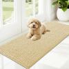 imageOLANLY Dog Door Mat for Muddy Paws 48x30 Ultra Absorbent Chenille Mud Doormat NonSlip Washable and Dirt Trapping Doormat for Indoor Entryway QuickDry Indoor Pet Bed Mats for Dogs GreySand