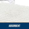 imageOLANLY Dog Door Mat for Muddy Paws 48x30 Ultra Absorbent Chenille Mud Doormat NonSlip Washable and Dirt Trapping Doormat for Indoor Entryway QuickDry Indoor Pet Bed Mats for Dogs GreyIvory