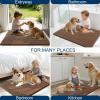 imageOLANLY Dog Door Mat for Muddy Paws 48x30 Ultra Absorbent Chenille Mud Doormat NonSlip Washable and Dirt Trapping Doormat for Indoor Entryway QuickDry Indoor Pet Bed Mats for Dogs GreyMocha