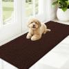 imageOLANLY Dog Door Mat for Muddy Paws 48x30 Ultra Absorbent Chenille Mud Doormat NonSlip Washable and Dirt Trapping Doormat for Indoor Entryway QuickDry Indoor Pet Bed Mats for Dogs GreyBrown