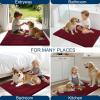 imageOLANLY Dog Door Mat for Muddy Paws 48x30 Ultra Absorbent Chenille Mud Doormat NonSlip Washable and Dirt Trapping Doormat for Indoor Entryway QuickDry Indoor Pet Bed Mats for Dogs GreyBurgundy