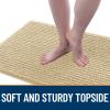 imageOLANLY Dog Door Mat for Muddy Paws 48x30 Ultra Absorbent Chenille Mud Doormat NonSlip Washable and Dirt Trapping Doormat for Indoor Entryway QuickDry Indoor Pet Bed Mats for Dogs GreySand
