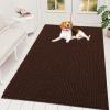 imageOLANLY Dog Door Mat for Muddy Paws 48x30 Ultra Absorbent Chenille Mud Doormat NonSlip Washable and Dirt Trapping Doormat for Indoor Entryway QuickDry Indoor Pet Bed Mats for Dogs GreyBrown