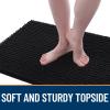 imageOLANLY Dog Door Mat for Muddy Paws 48x30 Ultra Absorbent Chenille Mud Doormat NonSlip Washable and Dirt Trapping Doormat for Indoor Entryway QuickDry Indoor Pet Bed Mats for Dogs GreyBlack