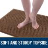 imageOLANLY Dog Door Mat for Muddy Paws 48x30 Ultra Absorbent Chenille Mud Doormat NonSlip Washable and Dirt Trapping Doormat for Indoor Entryway QuickDry Indoor Pet Bed Mats for Dogs GreyMocha