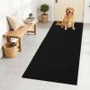 imageOLANLY Dog Door Mat for Muddy Paws 48x30 Ultra Absorbent Chenille Mud Doormat NonSlip Washable and Dirt Trapping Doormat for Indoor Entryway QuickDry Indoor Pet Bed Mats for Dogs GreyBlack