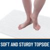 imageOLANLY Dog Door Mat for Muddy Paws 48x30 Ultra Absorbent Chenille Mud Doormat NonSlip Washable and Dirt Trapping Doormat for Indoor Entryway QuickDry Indoor Pet Bed Mats for Dogs GreyWhite