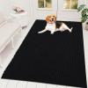 imageOLANLY Dog Door Mat for Muddy Paws 48x30 Ultra Absorbent Chenille Mud Doormat NonSlip Washable and Dirt Trapping Doormat for Indoor Entryway QuickDry Indoor Pet Bed Mats for Dogs GreyBlack