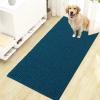 imageOLANLY Dog Door Mat for Muddy Paws 48x30 Ultra Absorbent Chenille Mud Doormat NonSlip Washable and Dirt Trapping Doormat for Indoor Entryway QuickDry Indoor Pet Bed Mats for Dogs GreyAtlantic Blue