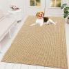 imageOLANLY Dog Door Mat for Muddy Paws 48x30 Ultra Absorbent Chenille Mud Doormat NonSlip Washable and Dirt Trapping Doormat for Indoor Entryway QuickDry Indoor Pet Bed Mats for Dogs GreyBeige