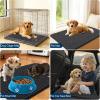 imageOLANLY Dog Door Mat for Muddy Paws 48x30 Ultra Absorbent Chenille Mud Doormat NonSlip Washable and Dirt Trapping Doormat for Indoor Entryway QuickDry Indoor Pet Bed Mats for Dogs GreyDark Grey