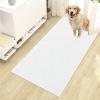 imageOLANLY Dog Door Mat for Muddy Paws 48x30 Ultra Absorbent Chenille Mud Doormat NonSlip Washable and Dirt Trapping Doormat for Indoor Entryway QuickDry Indoor Pet Bed Mats for Dogs GreyWhite